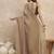 Beige organza saree