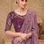Mauve embellished sequinned designer saree