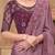 Mauve embellished sequinned designer saree