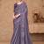 Lavender embellished sequinned poly georgette designer saree
