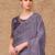 Lavender embellished sequinned poly georgette designer saree