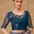Green woven design sequinned art silk designer saree