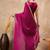 Magenta gota lace embroidered border organza saree