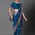 Blue ethnic motifs woven design zari banarasi saree