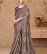 Multicolor woven design zari designer saree