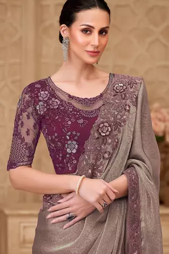 Multicolor woven design zari designer saree