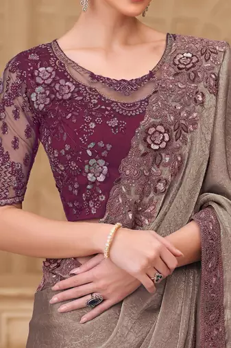 Multicolor woven design zari designer saree