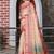 Cream floral saree