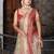 Cream floral saree