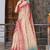 Cream floral saree