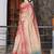 Cream floral saree