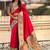 Pink ethnic motifs zari silk blend handloom paithani saree