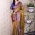 Mustard ethnic motifs silk blend handloom tussar saree