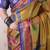 Mustard ethnic motifs silk blend handloom tussar saree