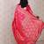 Pink woven design zari silk blend banarasi saree