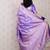 Lavender woven design zari silk blend banarasi saree