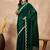 Green solid embellished gotta patti organza saree