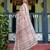 White women floral printed  linen saree