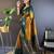 Yellow ethnic motifs woven design zari kanjeevaram saree