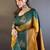 Yellow ethnic motifs woven design zari kanjeevaram saree