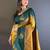 Yellow ethnic motifs woven design zari kanjeevaram saree