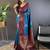 Blue woven design zari kanjeevaram saree