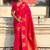 Pink ethnic motifs zari silk blend handloom saree