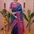 Blue ethnic motifs zari silk blend banarasi saree