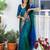 Blue woven design zari kanjeevaram saree