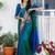 Blue woven design zari kanjeevaram saree