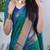 Blue woven design zari kanjeevaram saree
