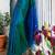 Blue woven design zari kanjeevaram saree
