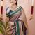 Gold woven design zari silk blend banarasi saree