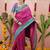 Pink ethnic motifs zari silk blend banarasi saree