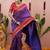Purple woven design zari silk blend banarasi saree