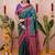 Green woven design zari silk blend banarasi saree