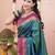 Green woven design zari silk blend banarasi saree