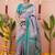 Purple ethnic motifs zari silk blend banarasi saree