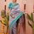 Purple ethnic motifs zari silk blend banarasi saree