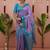 Purple woven design zari silk blend banarasi saree