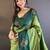 Green woven design zari kanjeevaram saree
