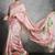Pink floral silk cotton tussar saree