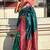 Green woven design zari silk blend paithani saree