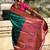 Green woven design zari silk blend paithani saree