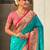 Blue woven design zari silk blend paithani saree
