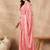Pink embellished sequinned saree