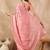 Pink embellished sequinned saree