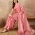 Pink embellished sequinned saree