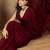 Maroon satin designer saree