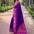 Purple ethnic motifs woven design kanjeevaram saree